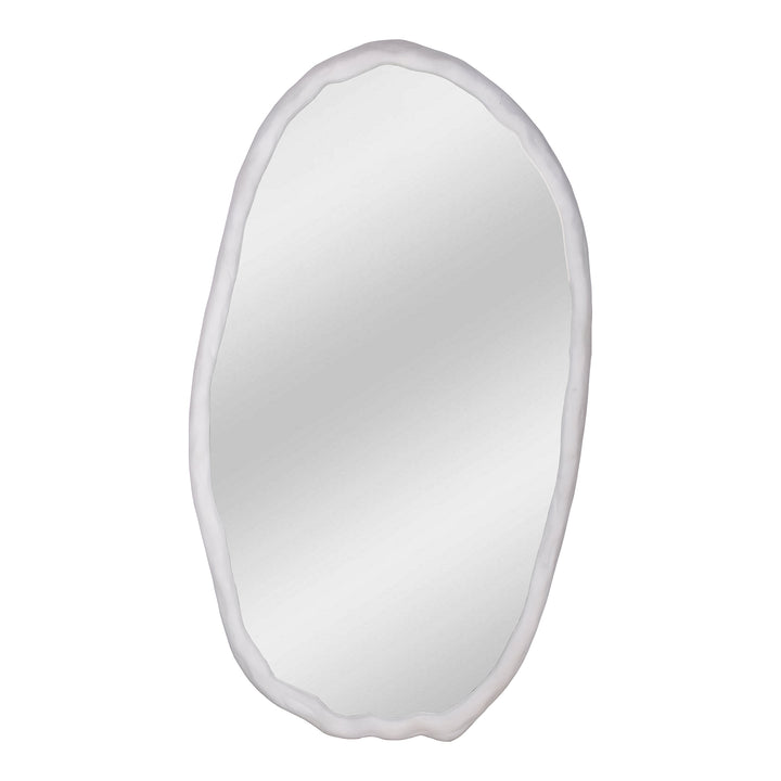 Nature-Inspired Oval Wall Mirror