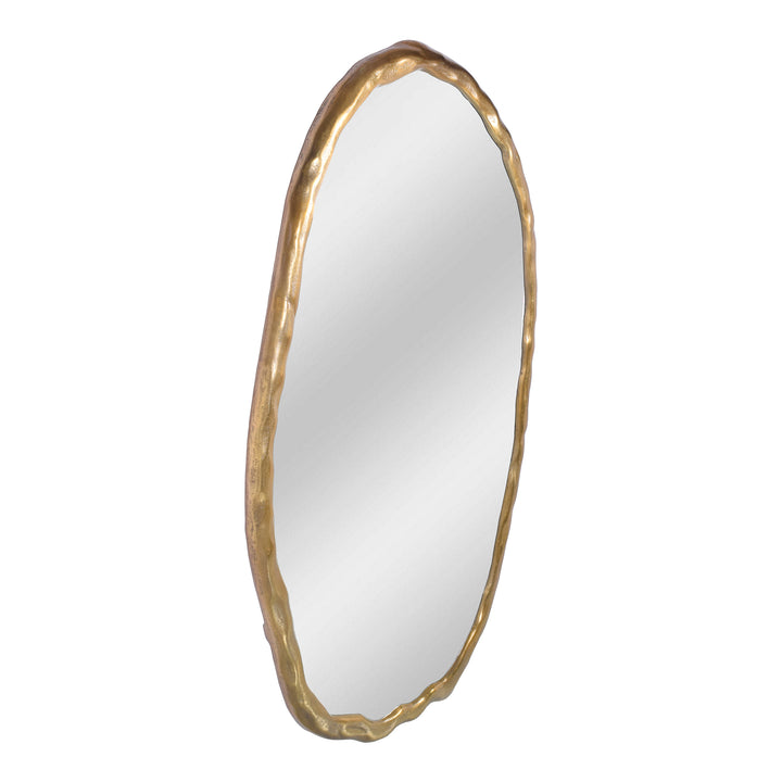 Nature-Inspired Oval Wall Mirror