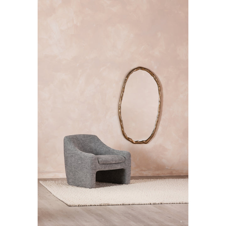 Nature-Inspired Oval Wall Mirror