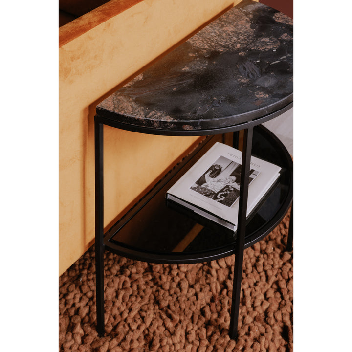Artisanal Deco Crescent Table