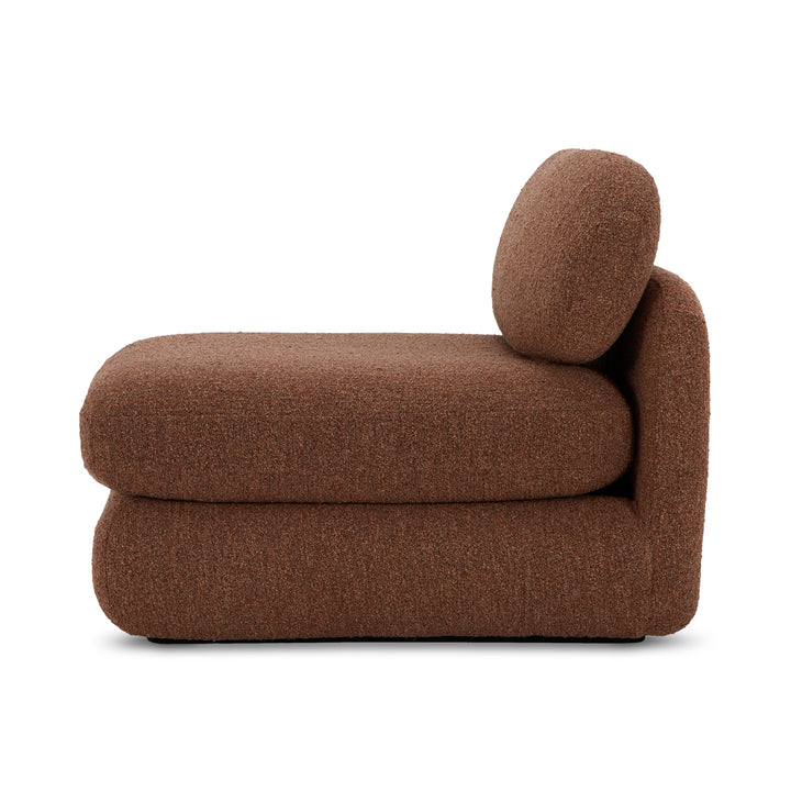 Retro-Chic Bouclé Recliner