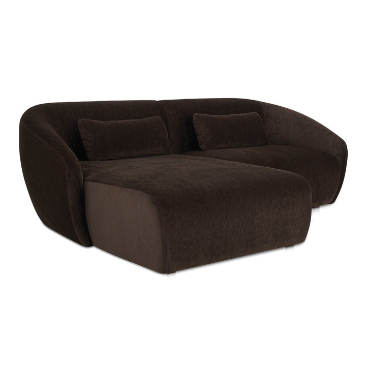CozyMod Luxury Curved Lounge Chaise & Corner Chair Set