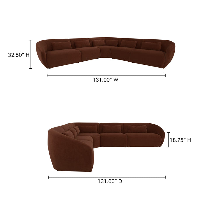 ComfyCurl L-Shaped Modular Lounging System