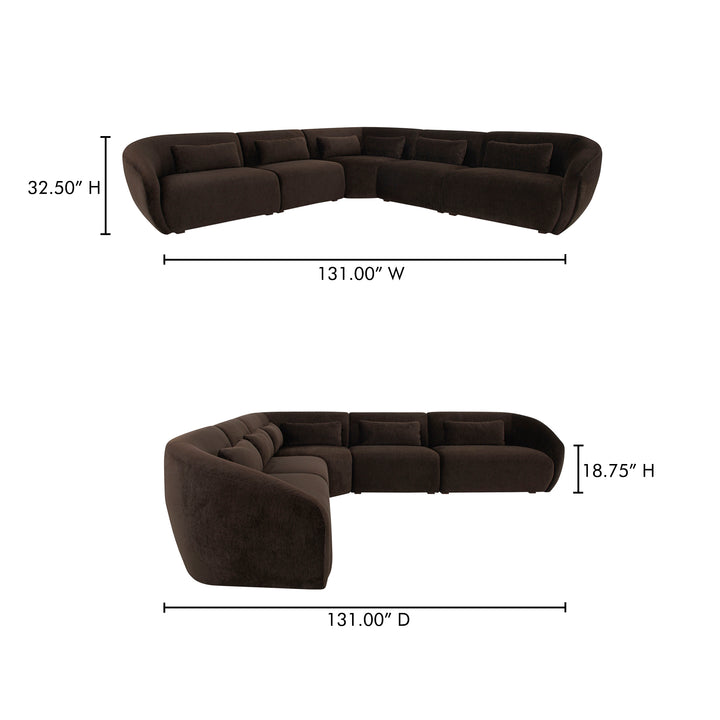 ComfyCurl L-Shaped Modular Lounging System