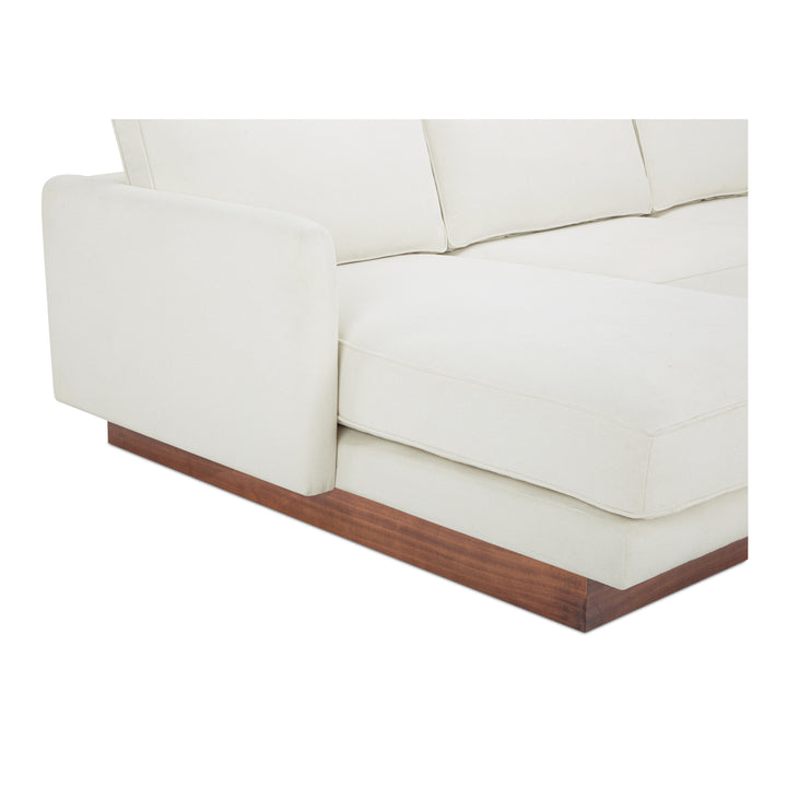 Modern Elevation Left Lounger with Removable Cushions