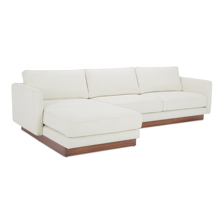 Modern Elevation Left Lounger with Removable Cushions