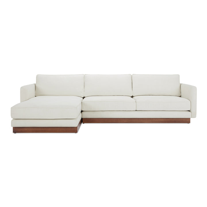 Modern Elevation Left Lounger with Removable Cushions