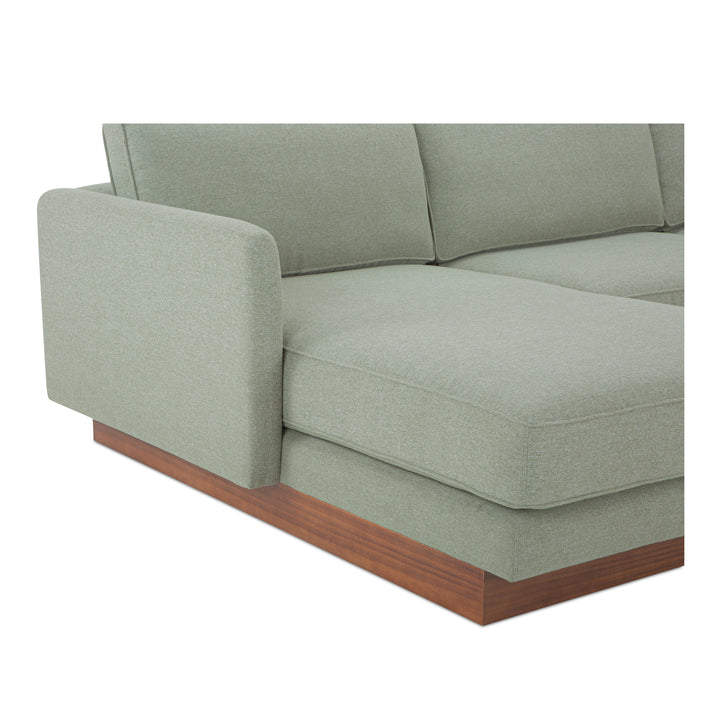 Modern Elevation Left Lounger with Removable Cushions