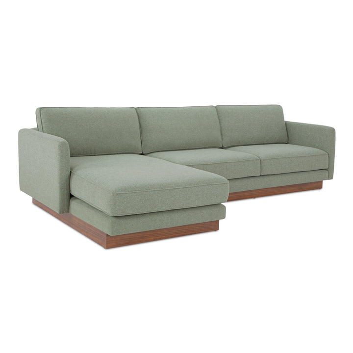 Modern Elevation Left Lounger with Removable Cushions