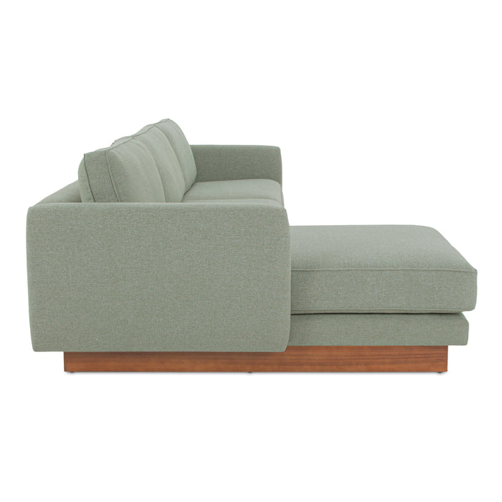 Modern Elevation Left Lounger with Removable Cushions