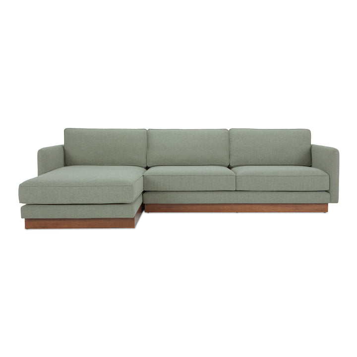 Modern Elevation Left Lounger with Removable Cushions