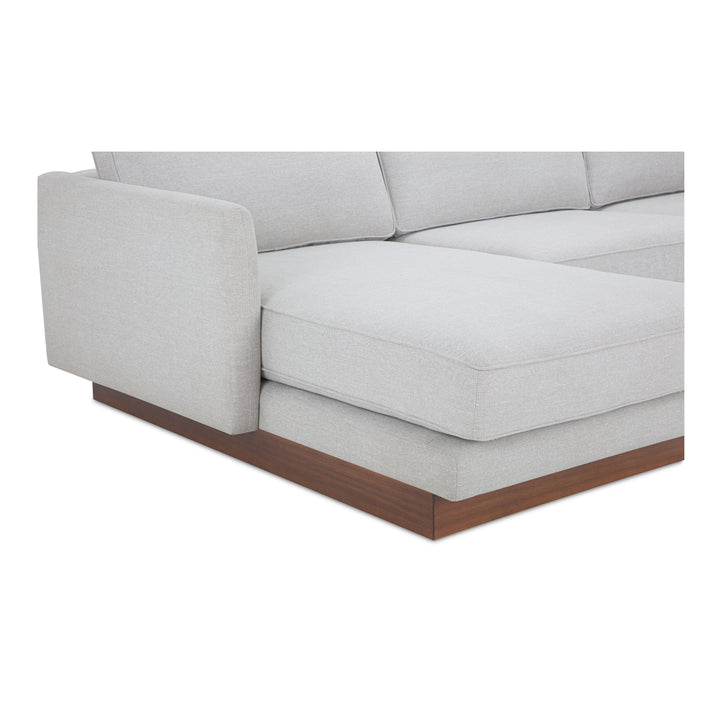 Modern Elevation Left Lounger with Removable Cushions
