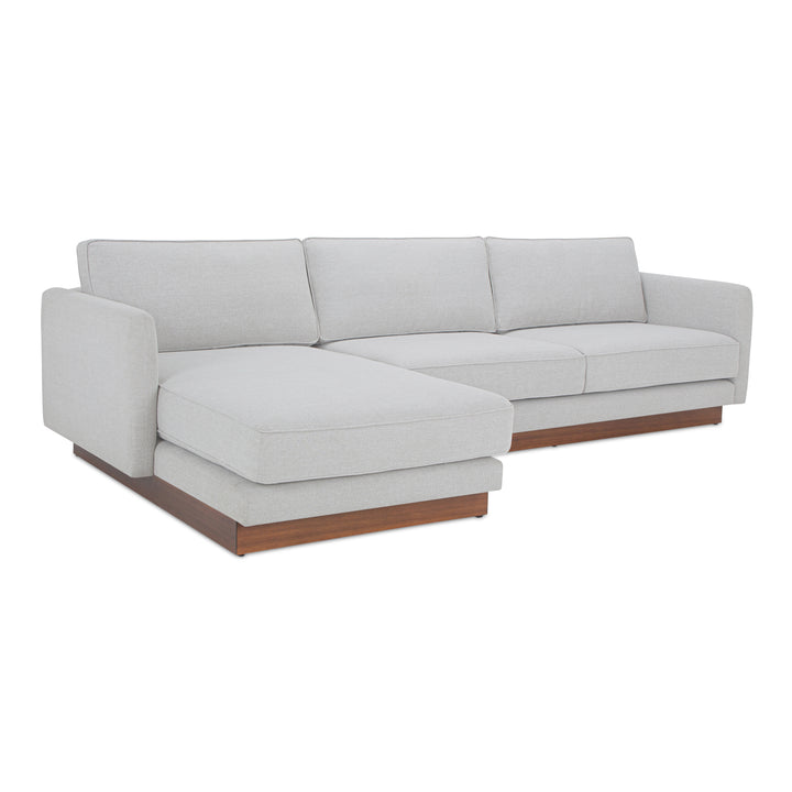 Modern Elevation Left Lounger with Removable Cushions
