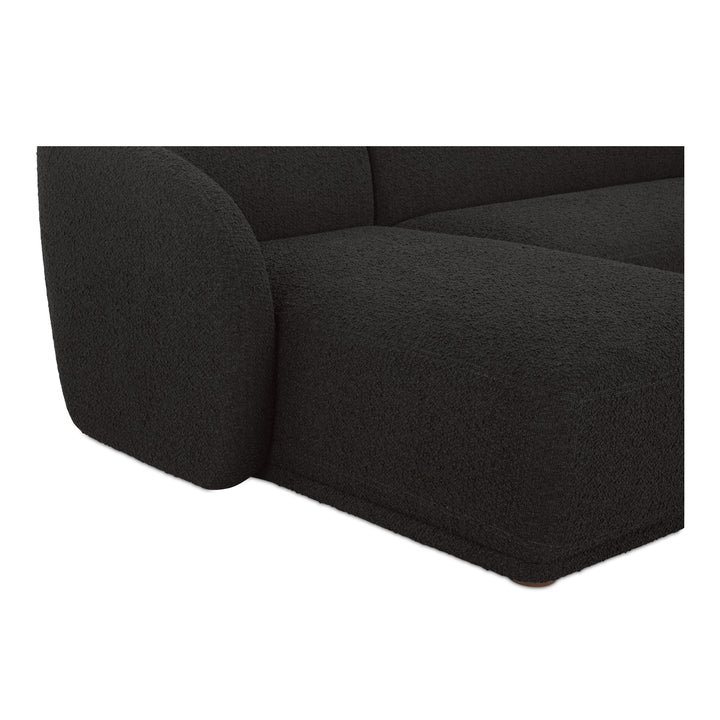Art Deco Curve-Back Petite Sectional