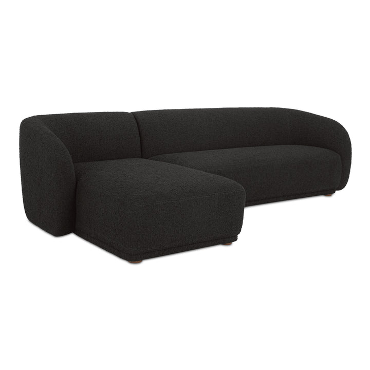 Art Deco Curve-Back Petite Sectional