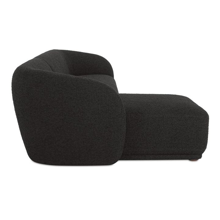 Art Deco Curve-Back Petite Sectional