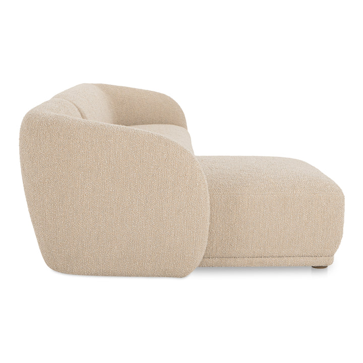 Art Deco Curve-Back Petite Sectional