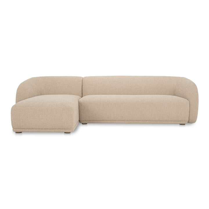 Art Deco Curve-Back Petite Sectional
