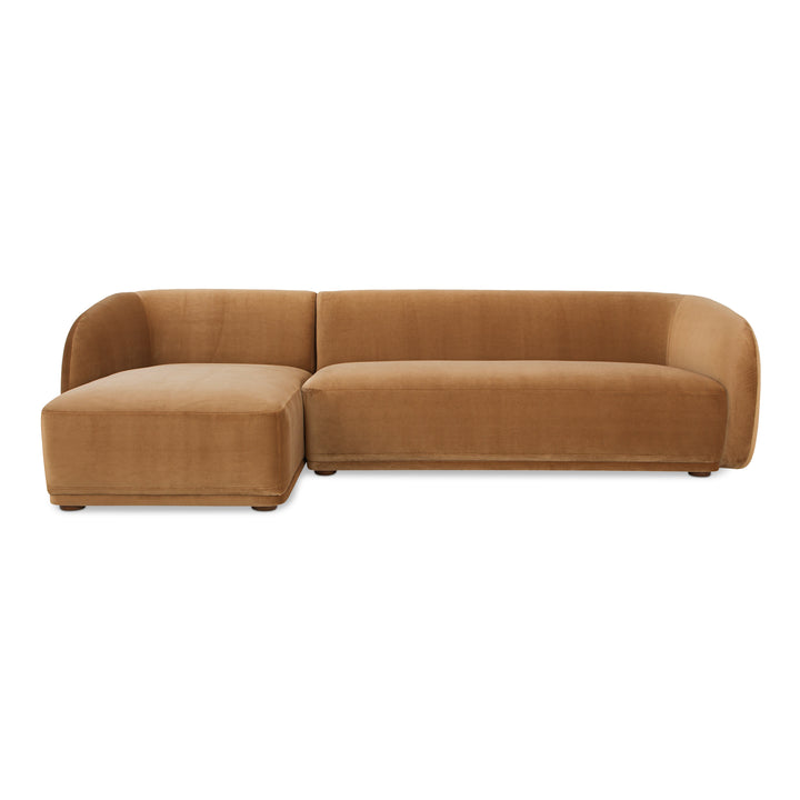 Art Deco Curve-Back Petite Sectional