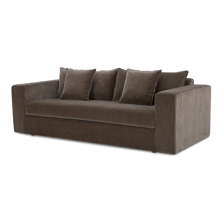 Luxe Velvet Transformer: Versatile Sofa-Bed in Minimalist Design
