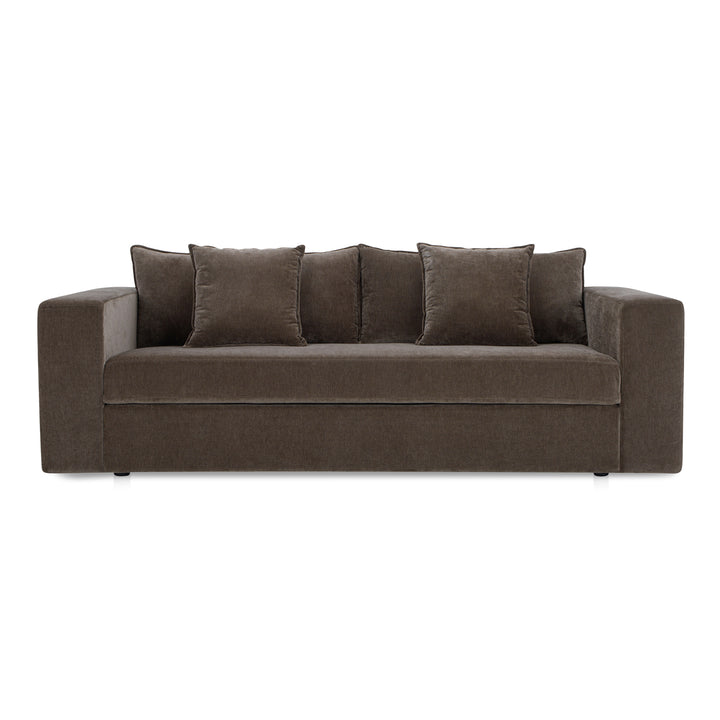 Luxe Velvet Transformer: Versatile Sofa-Bed in Minimalist Design