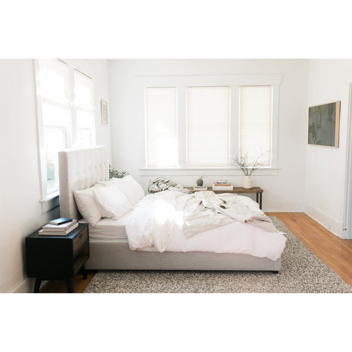 Rustic Reclaimed Pine Two-Tone Nightstand