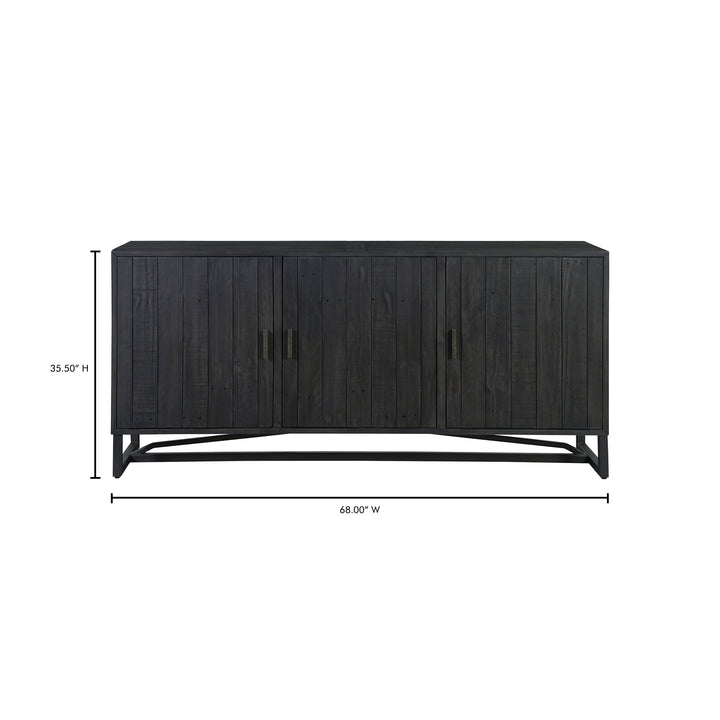 Reclaimed Rustic Charm Sideboard with Adjustable Shelves