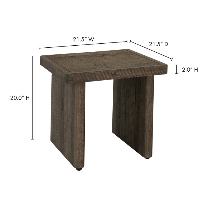 Rustic Driftwood End Table