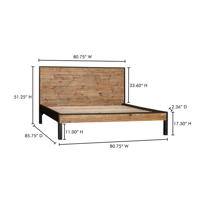 Eco-Charm Solid Pine Two-Tone Bed
