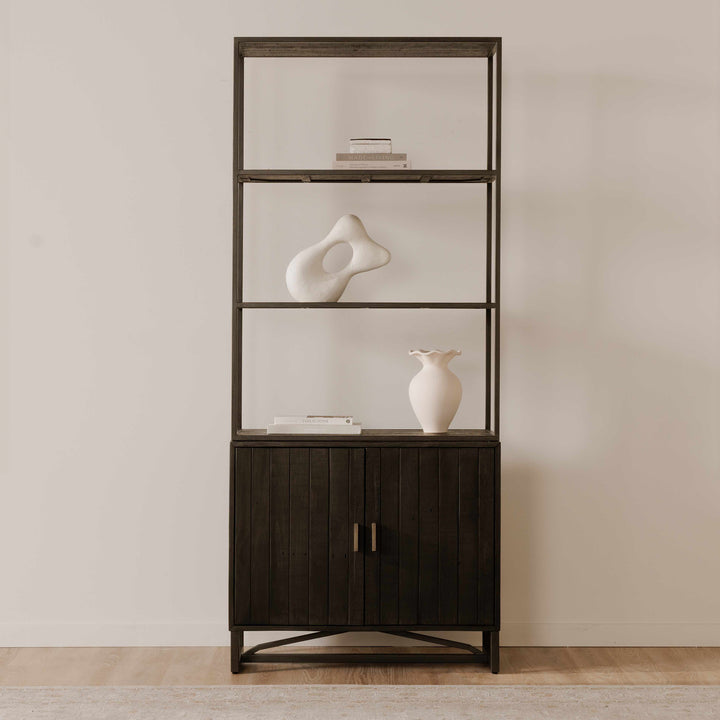 Reclaimed Pine & Industrial Metal SmartShelve