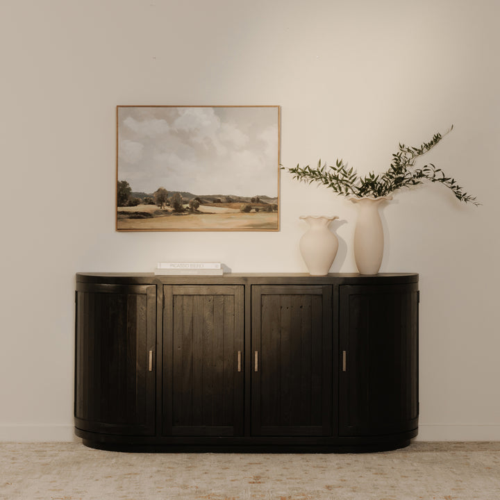 Rustic-Modern Transitional Sideboard in Reclaimed Pine