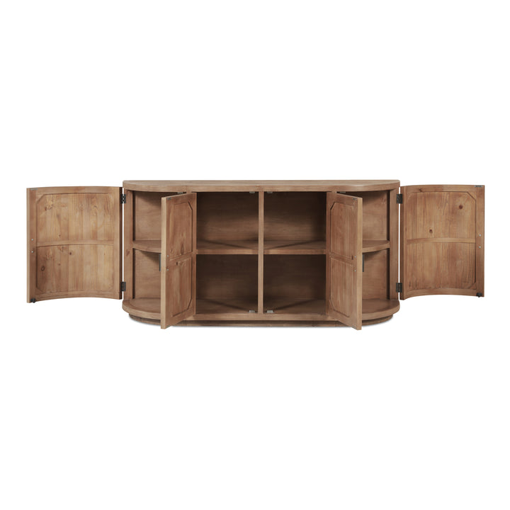 Rustic-Modern Transitional Sideboard in Reclaimed Pine