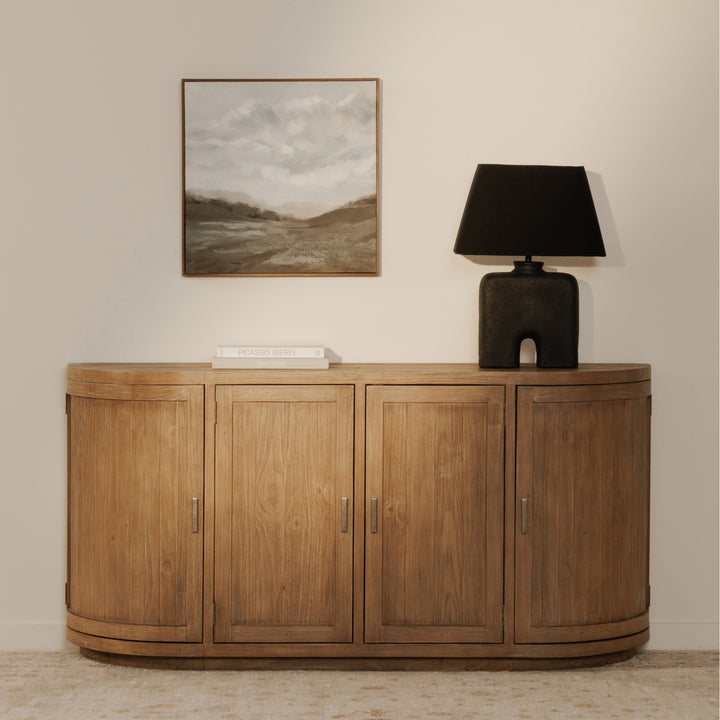 Rustic-Modern Transitional Sideboard in Reclaimed Pine