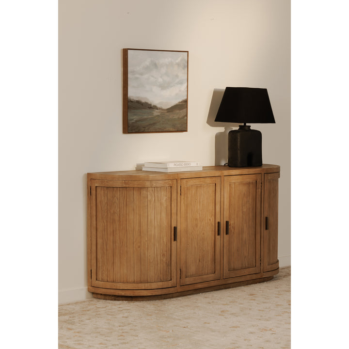 Rustic-Modern Transitional Sideboard in Reclaimed Pine