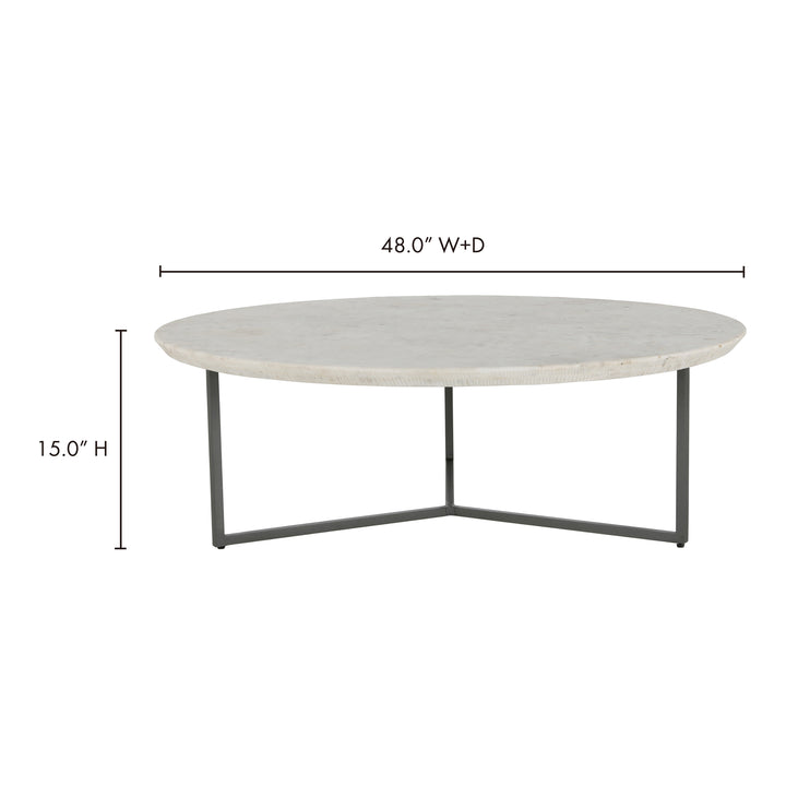 Stone-top Mid-Century Modern Charm: The Breezy Marble Table