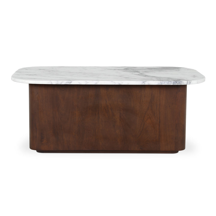 Modern Calacatta Marble Nested Coffee Table Set