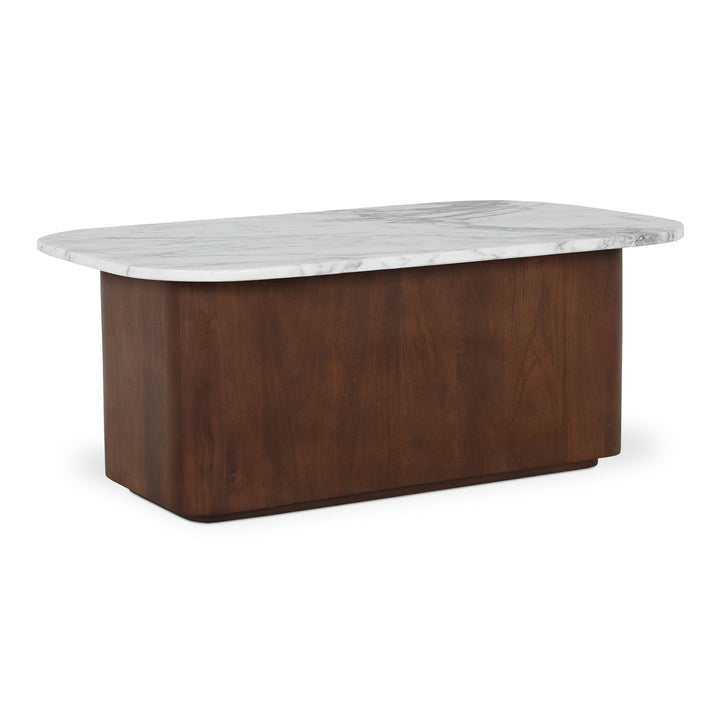 Modern Calacatta Marble Nested Coffee Table Set