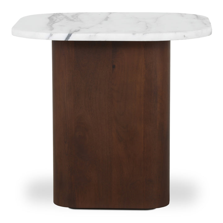Elegant Calacatta Marble Nesting Table Set