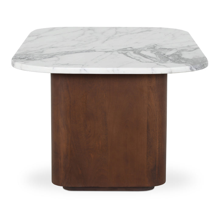 Elegant Calacatta Marble Nesting Table Set
