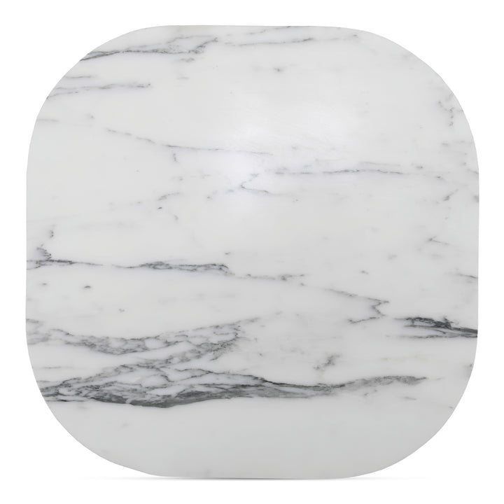 Elegant Calacatta Marble Nesting Table Set