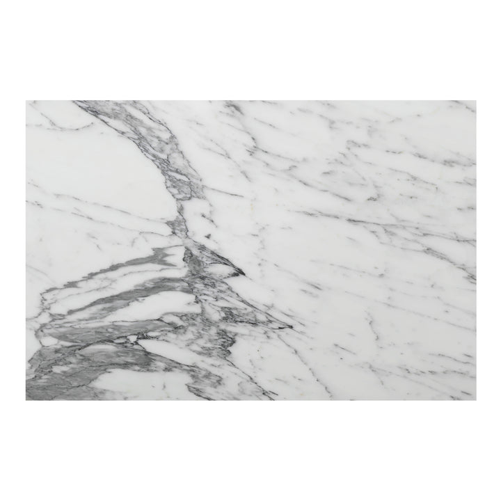Elegant Calacatta Marble Nesting Table Set