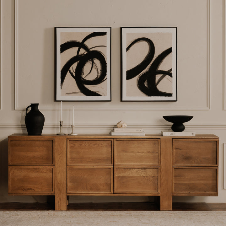 Elegant Floating Terracotta Artisan Bowl - Matte Black