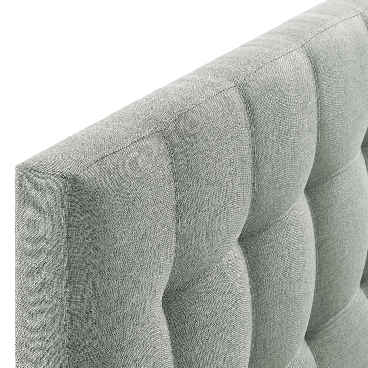 Ilea Upholstered Gray Headboard - Queen