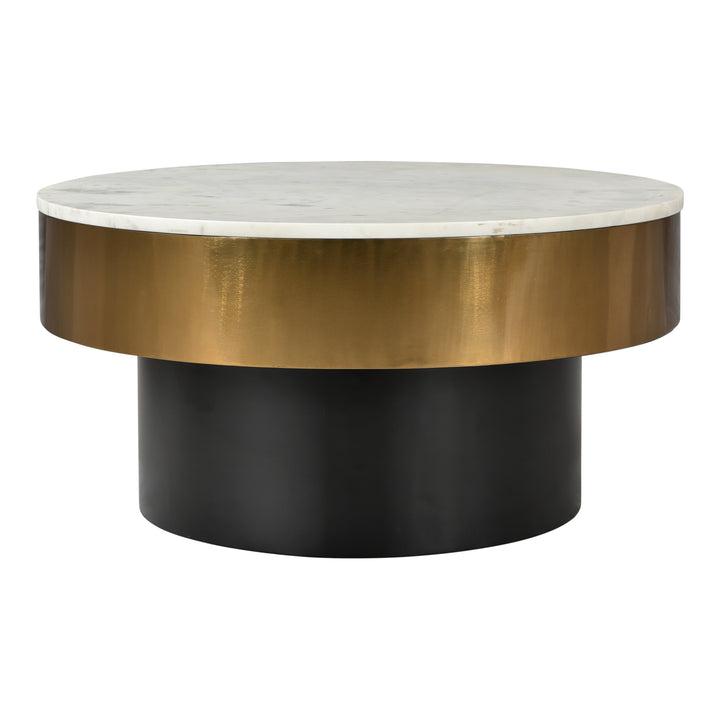 Artisan Gold-Rimmed Marble Centrepiece Table