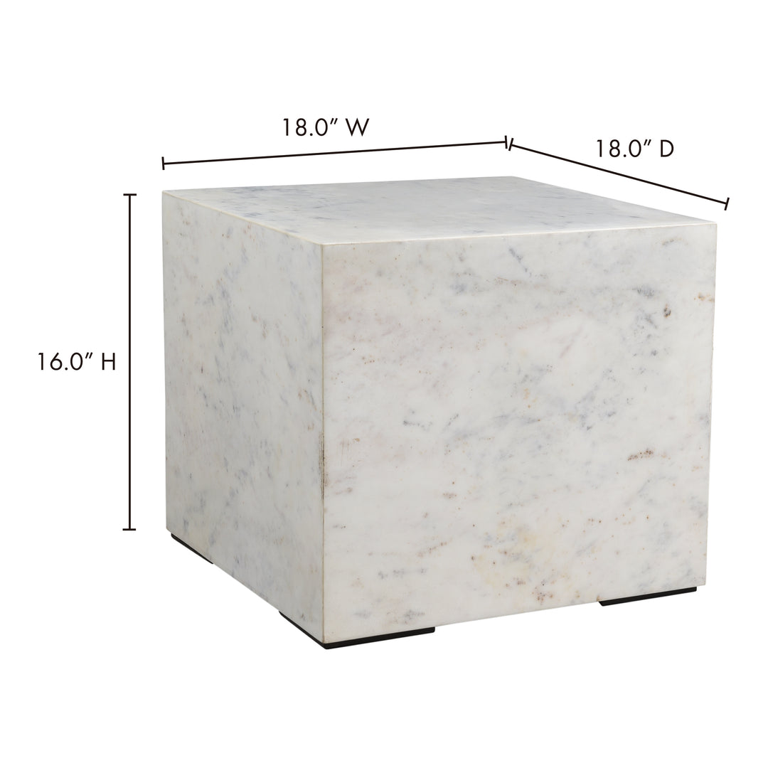 Elegant Contemporary Marble Side Table