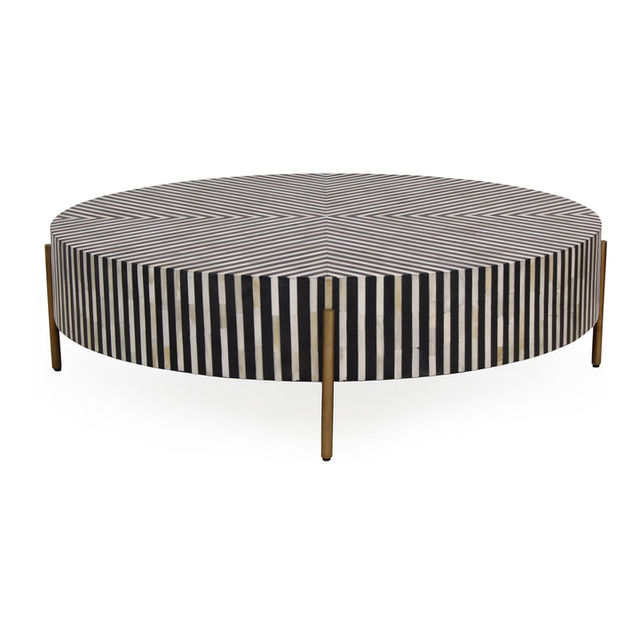 Vintage-Inspired Art Deco Resin Coffee Table