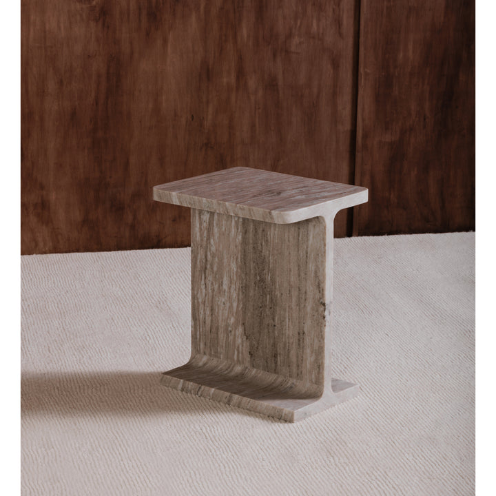 Contemporary Luxe Marble Side Table