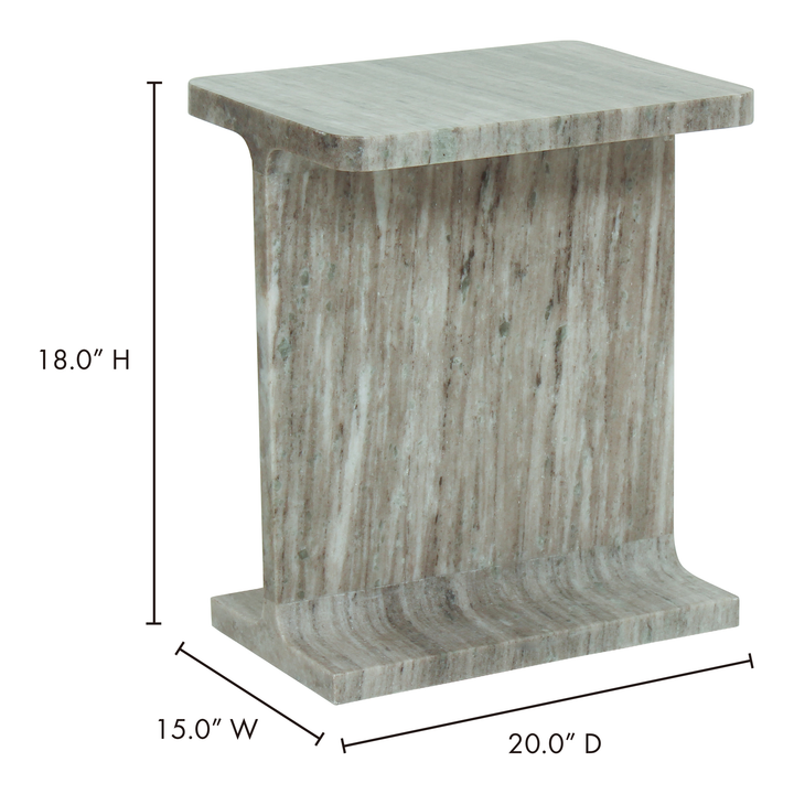 Contemporary Luxe Marble Side Table