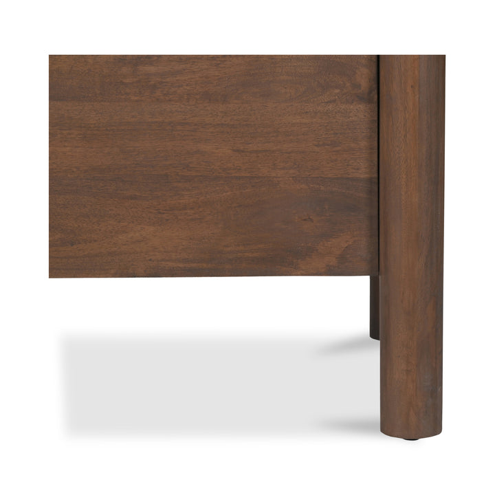 Modern Shaker-Inspired 3-Drawer Sideboard with Elegant Curves
