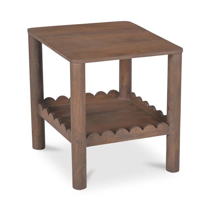 Sleek Geometric Side Table - Timeless Shaker-Inspired Design